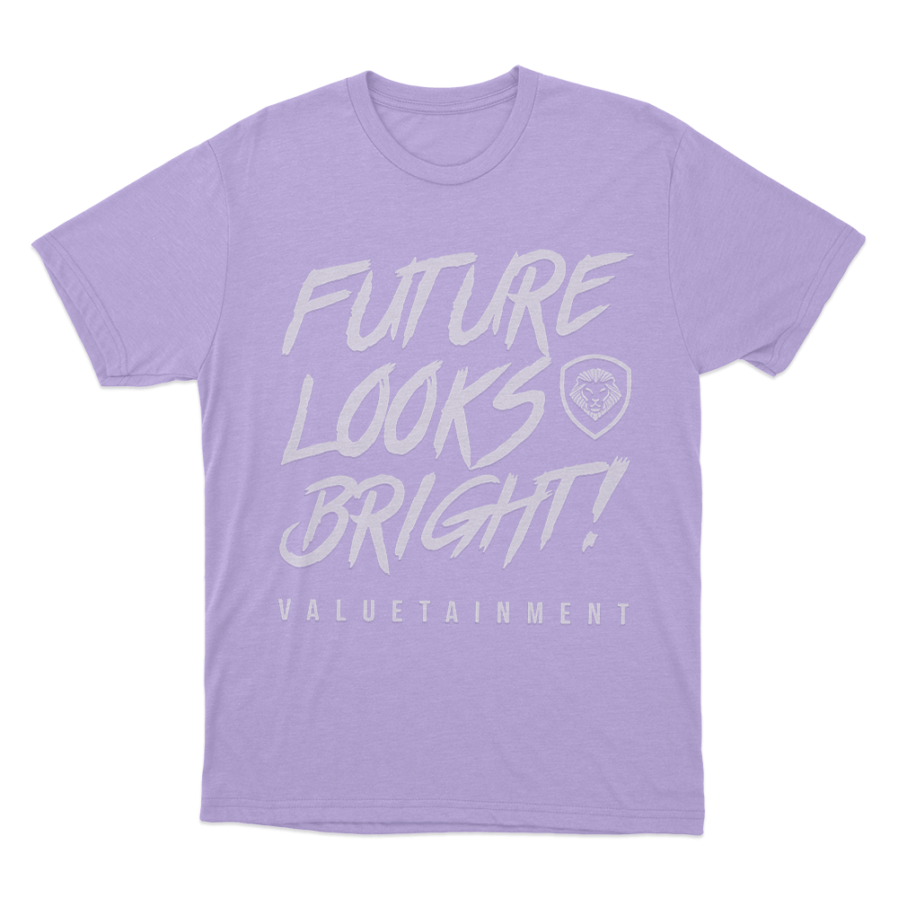 Future Looks Bright Unisex T Shirt Purple Future Looks Bright Unisex T Shirt Purple