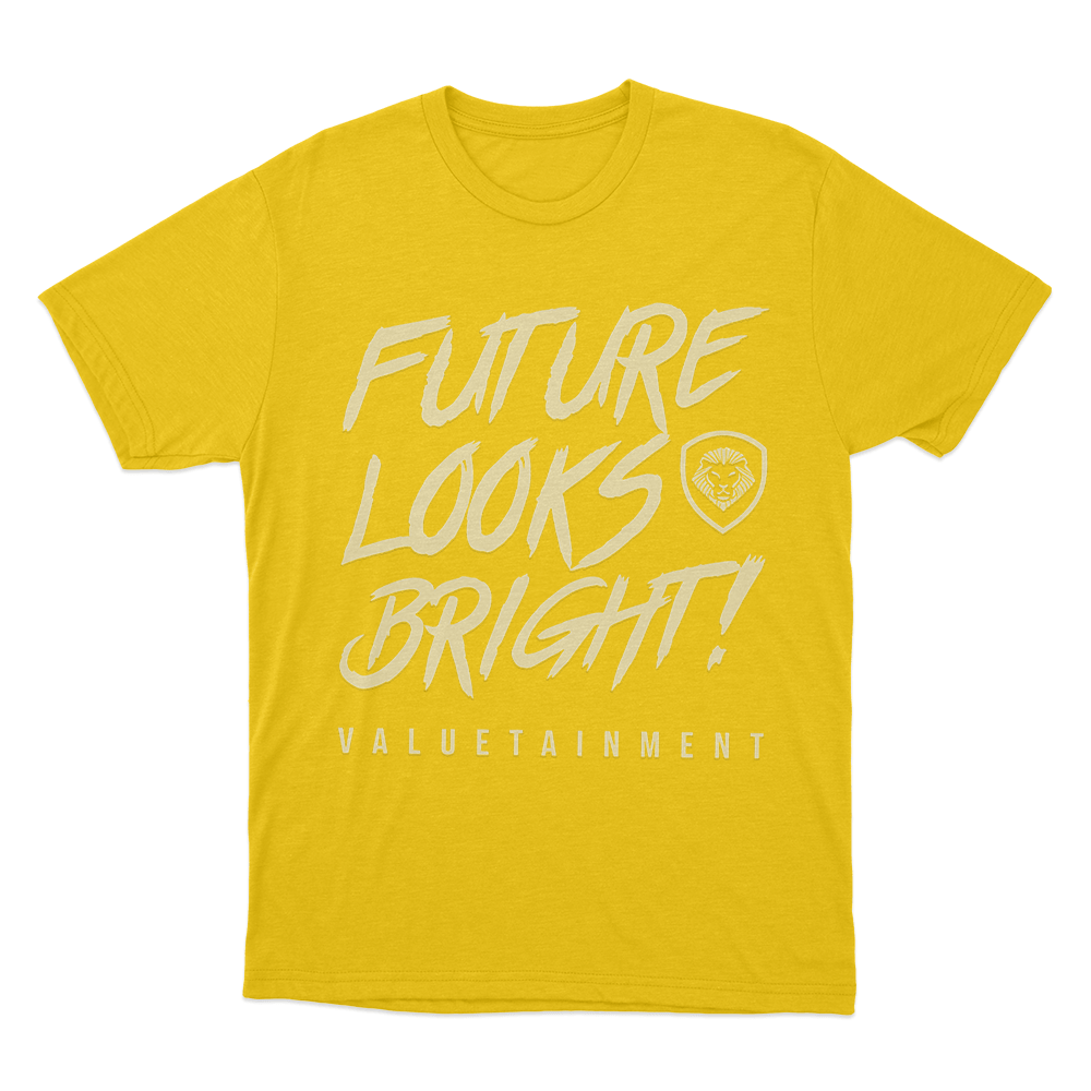 Future Looks Bright Unisex T Shirt Yellow Future Looks Bright Unisex T Shirt Yellow