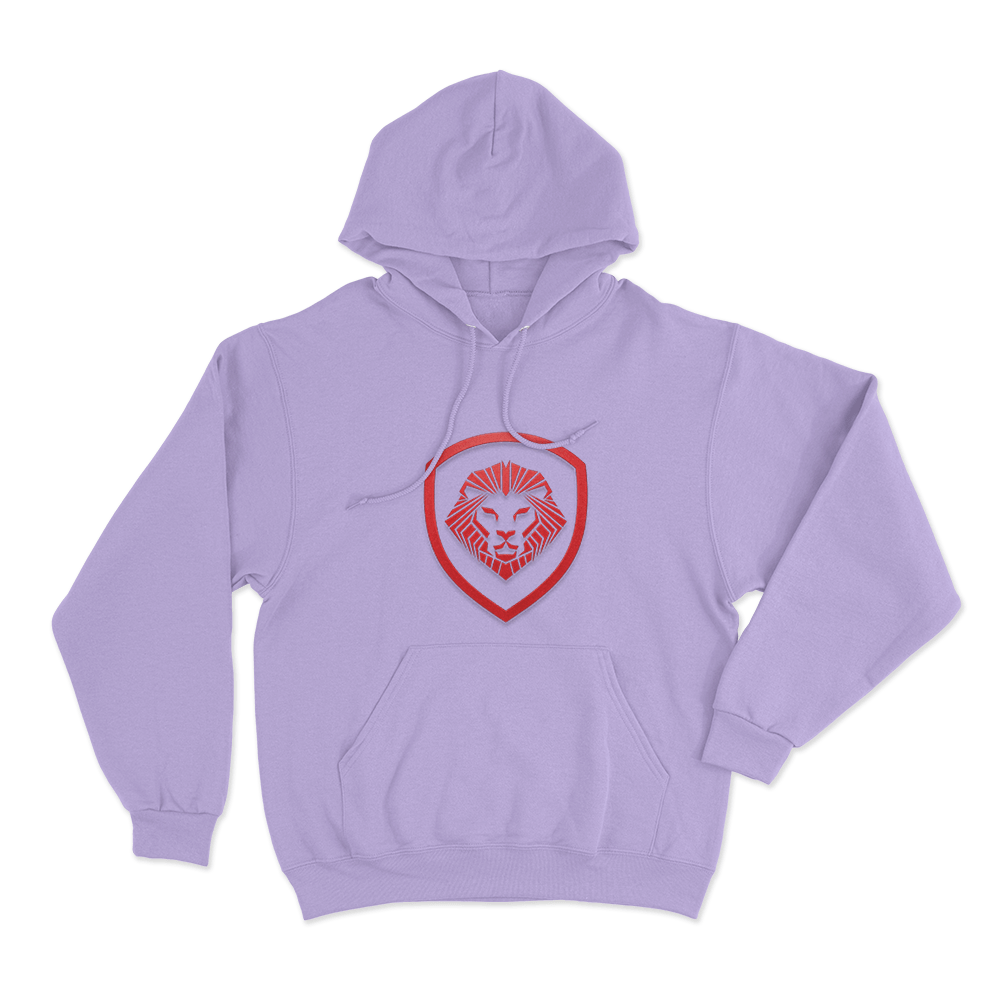 Valuetainment Classic Lion Logo Unisex Hoodie Purple Valuetainment Classic Lion Logo Unisex Hoodie Purple